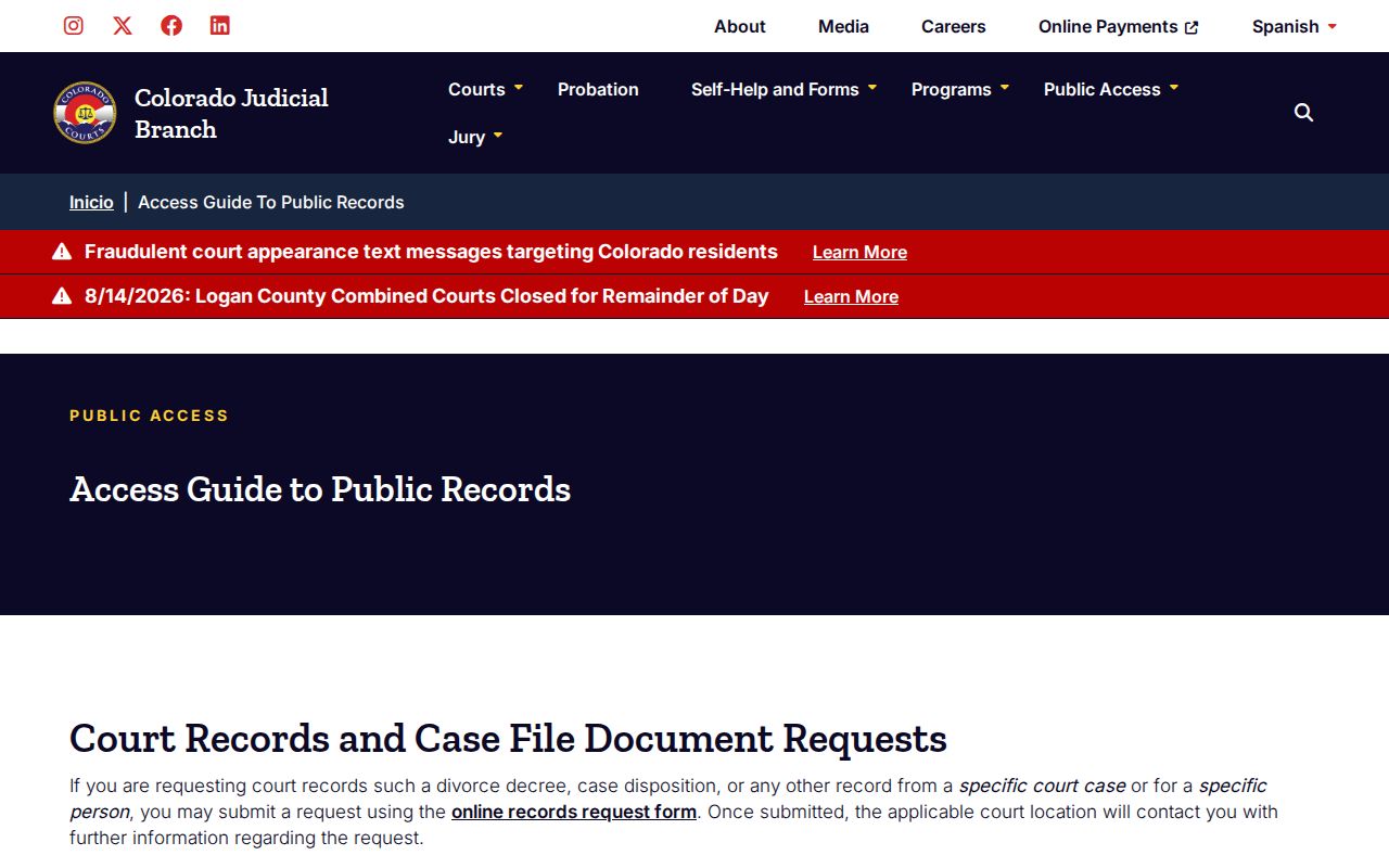 Teller County case search official court record pathways