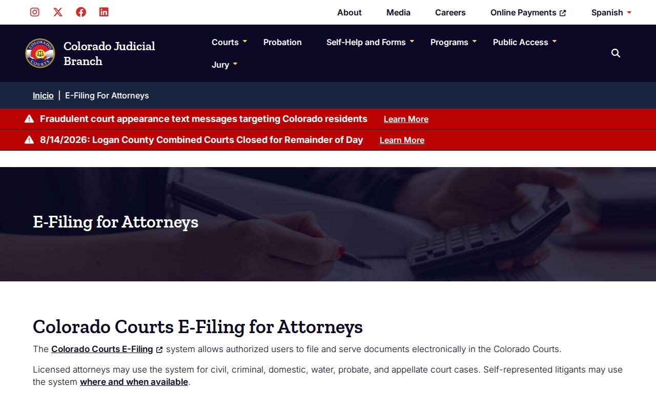 Teller County case search real-time Register of Actions access