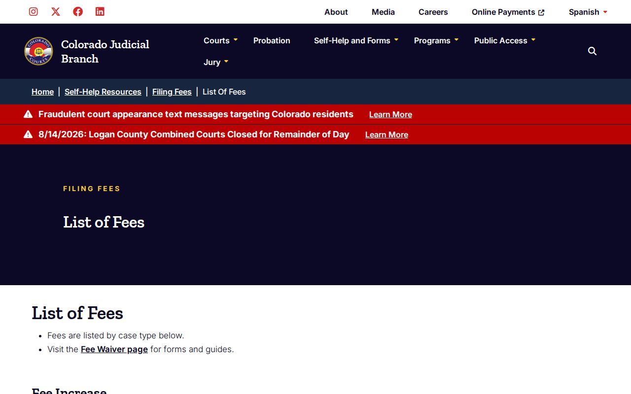Colorado fee source for Teller County traffic court record copies